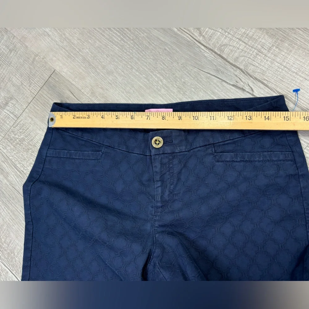 Lily Pulitzer Navy Blue Low rise Pants Size 6 - Picture 3 of 6